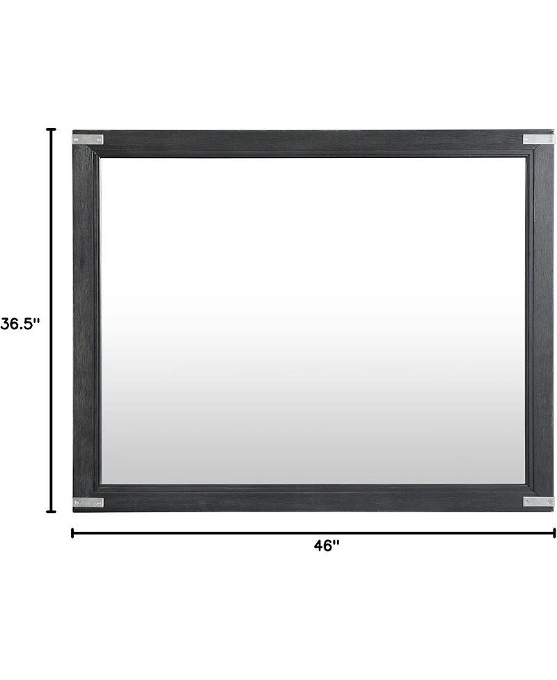 Intercon Dresser Mirror in Weathered Steel