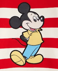 Disney | Macy's Toddlers Mickey Mouse Striped Sweatshirt & Jogger Pant Set, Exclusive