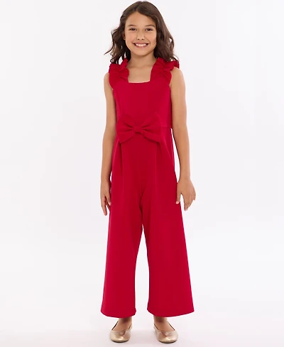 Bonnie Jean Girls 7-16 Ruffled Scuba Jumpsuit
