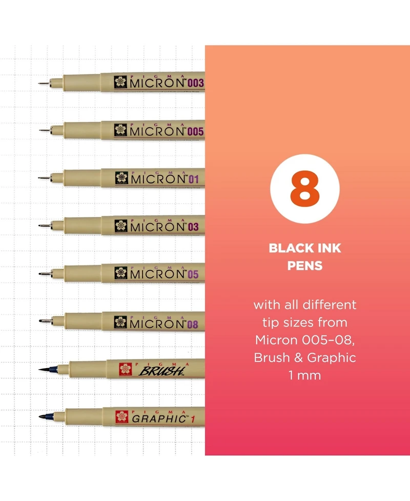Sakura Koi Sakura Brush Pen Set, Multicolor, 48-Piece