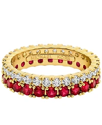 Michael Kors Gold Tone Pave Tennis Ring