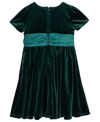 Rare Editions Girls 2T-6X Taffeta Bow Detail Dress