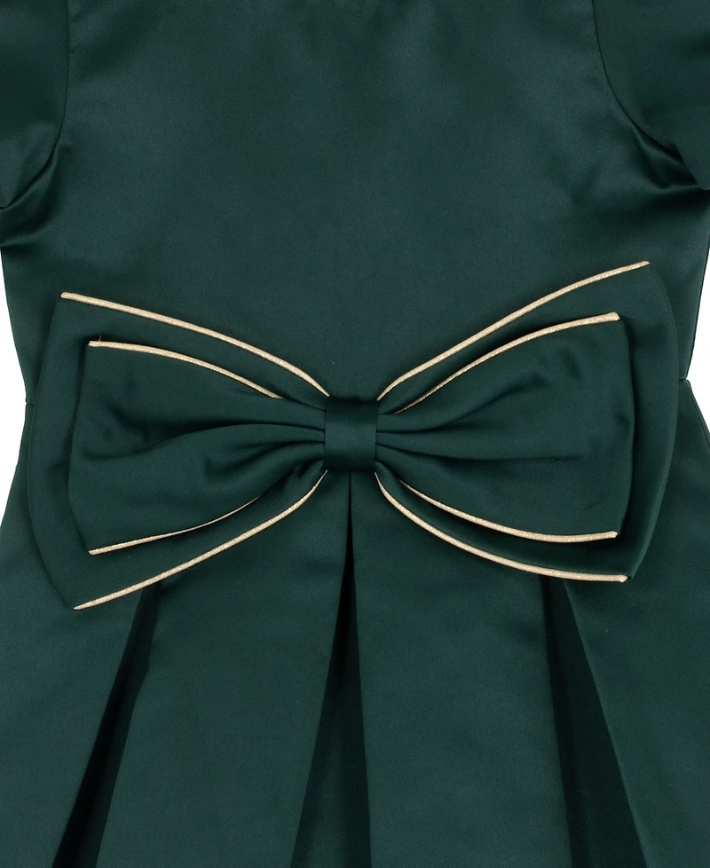 Rare Editions Girls 2T-6X Bow Detail Dress