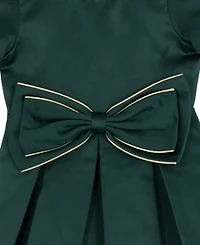 Rare Editions Girls 2T-6X Bow Detail Dress