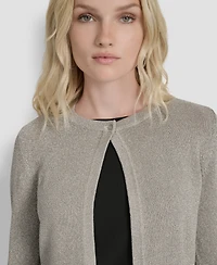 Dkny Women's 3/4-Sleeve Button Front Shrug Jacket