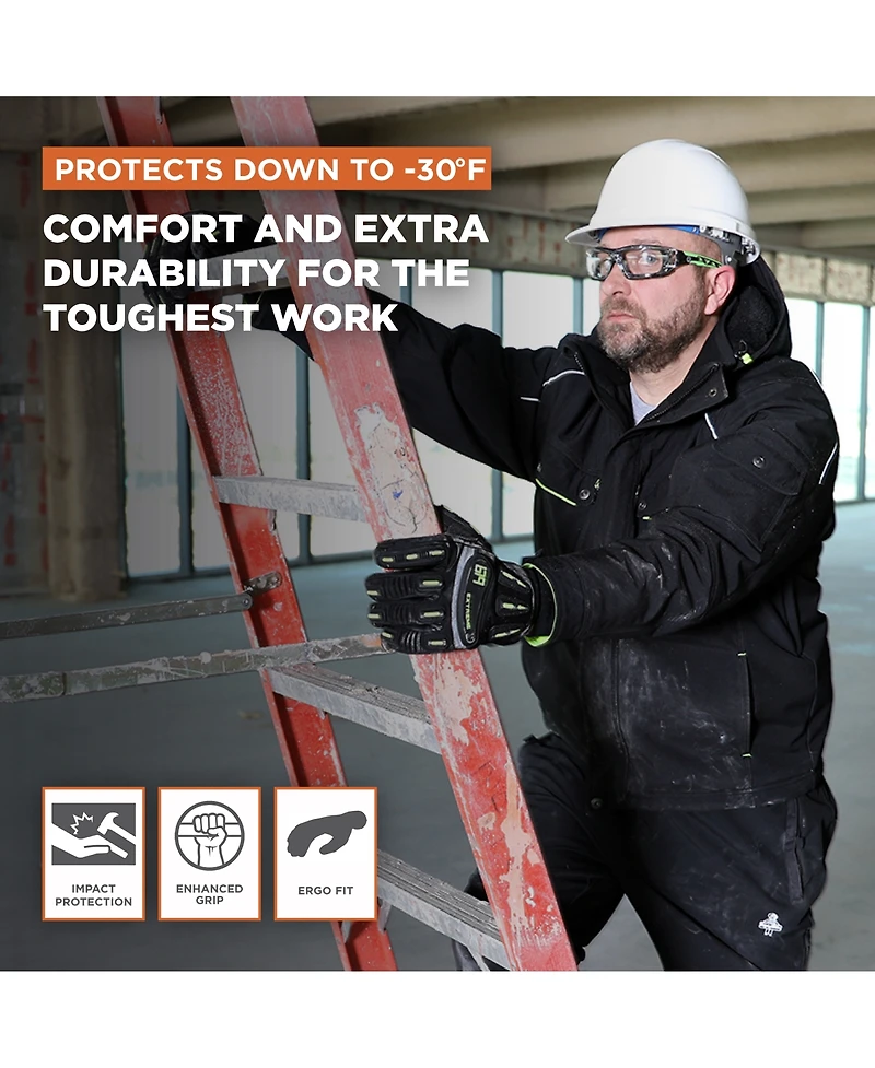 RefrigiWear Men's Extreme Freezer Glove - -30°F Protection, Impact Resistant, Silicone Grip, Ergonomic Fit