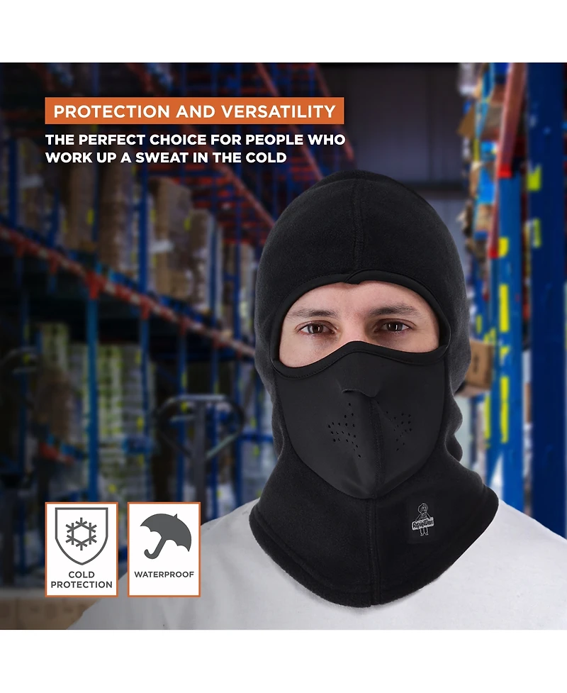 RefrigiWear Men's Arctic Clava - Thermal Balaclava with Polartec Fleece for Extreme Cold Protection