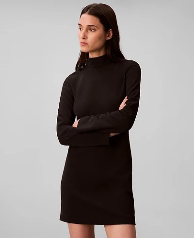 Calvin Klein Women's Long Sleeve Turtle Neck Mini Dress