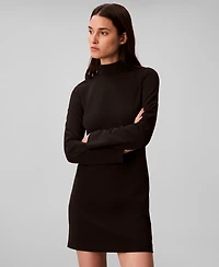 Calvin Klein Women's Long Sleeve Turtle Neck Mini Dress