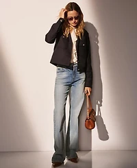 Lauren Ralph Women's Cropped Wool-Blend Twill Jacket
