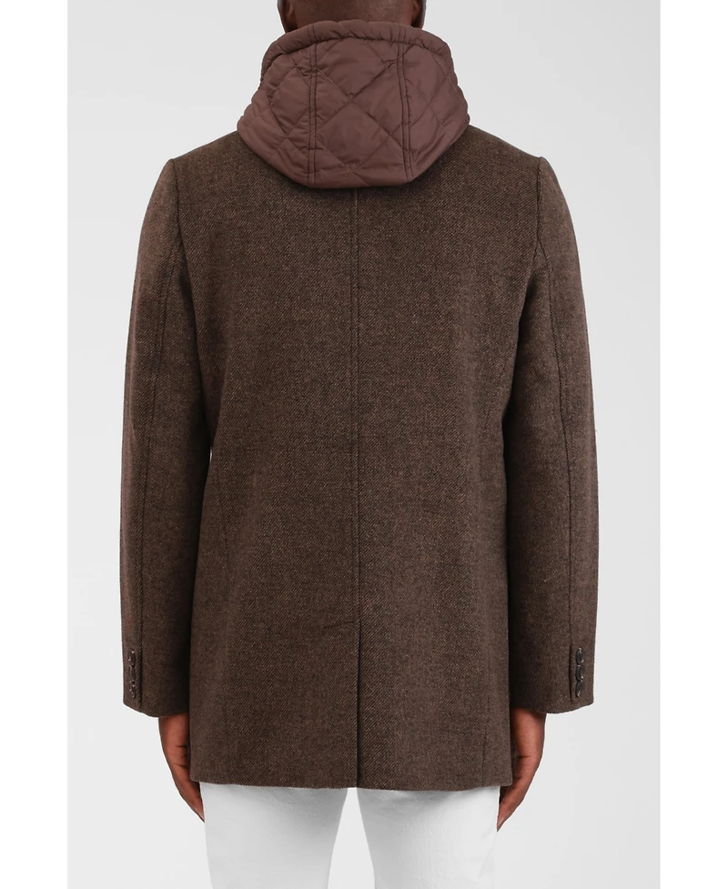 Bagatelle Homme Men's Wool Blend Hoodie Coat