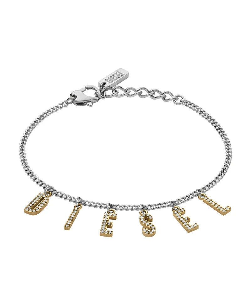 Diesel Unisex Diesel Two-Tone Stainless Steel Chain Bracelet