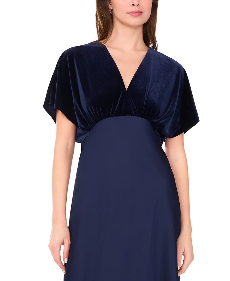 CeCe Women's V-Neck Dolman Sleeve Maxi Dress