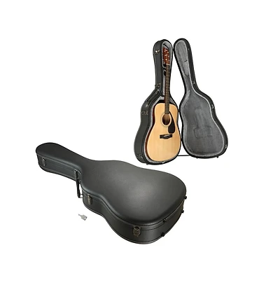 Yescom Ultralight Epp Acoustic Guitar Case with Headstock Protector 40/41 Inch Hard Shell Carrying Case with Shoulder Straps for Gig Travel Black