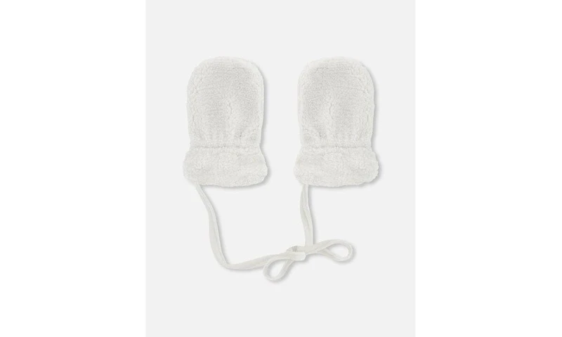 Deux par Deux Baby Unisex Infant Sherpa Mittens - Baby