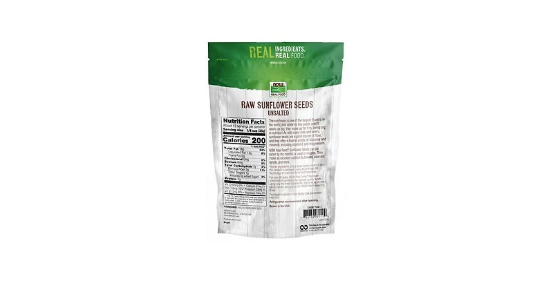Now Foods Sunflower Seeds Raw Hulled, Unsalted 1 lb