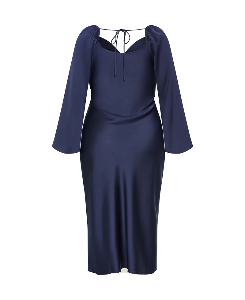 City Chic Women's Adelina Long Sleeve Dress