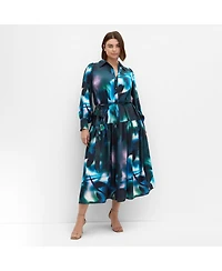 City Chic Women's Haze Bloom Maxi Dress