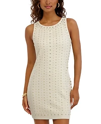 Siena Women's Studded Sleeveless Crew Neck Dress