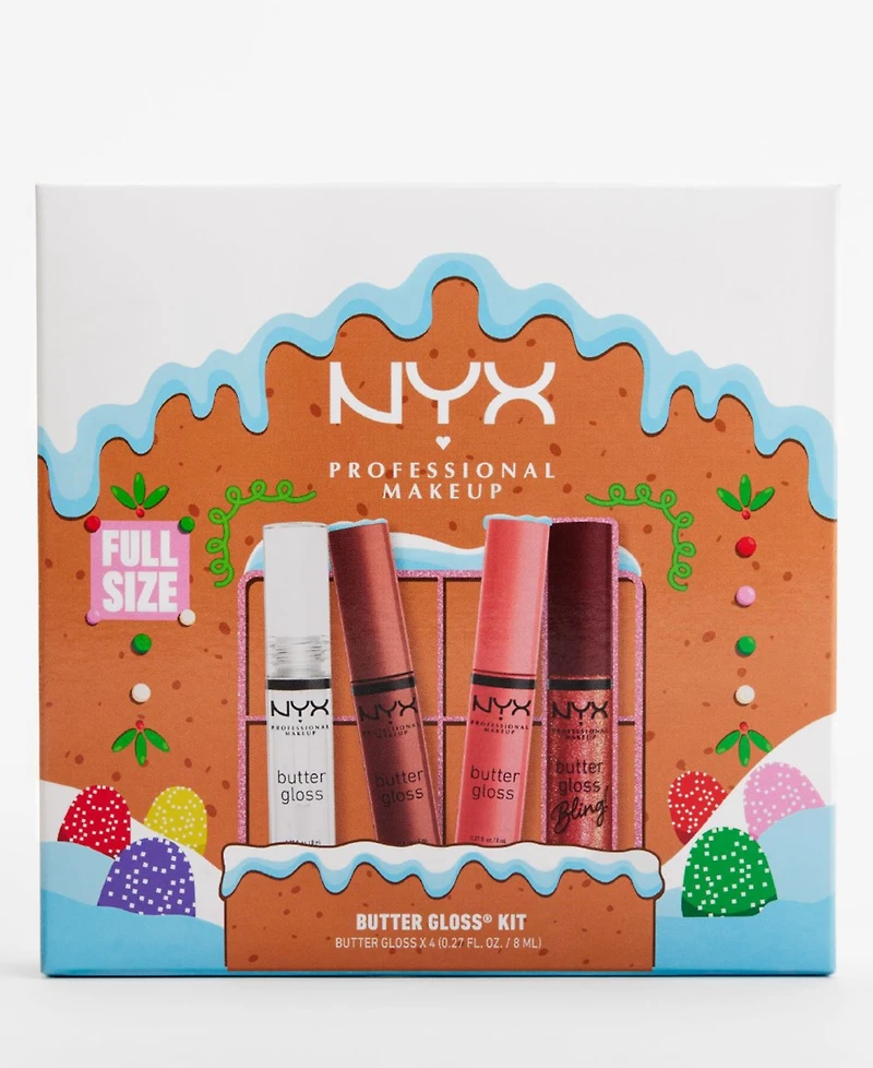 Nyx Professional Makeup 4-Pc. Holiday Butter Gloss Gift Set