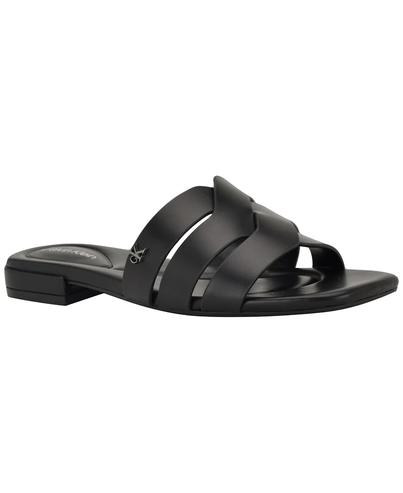 Calvin Klein Women's Tisha Slip-On Flat Sandals