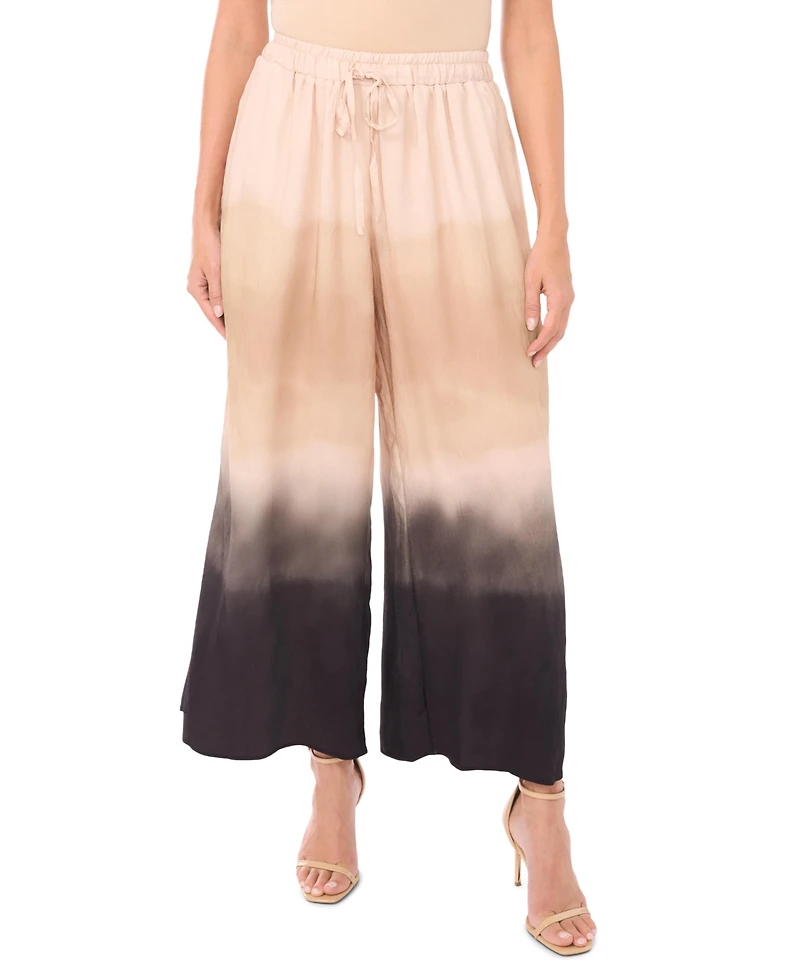 Vince Camuto Women's Gathered Tie-Dye Wide-Leg Pants