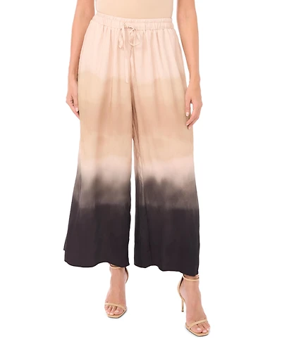 Vince Camuto Women's Gathered Tie-Dye Wide-Leg Pants