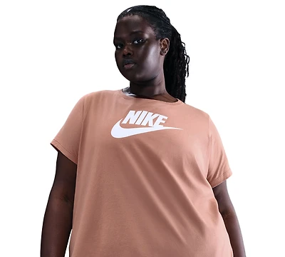 Nike Plus Size Active Sportswear Essentials Short-Sleeve Logo T-Shirt