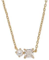 kate spade new york Cubic Zirconia and Imitation Pearl Dear Bestie Pendant Necklace
