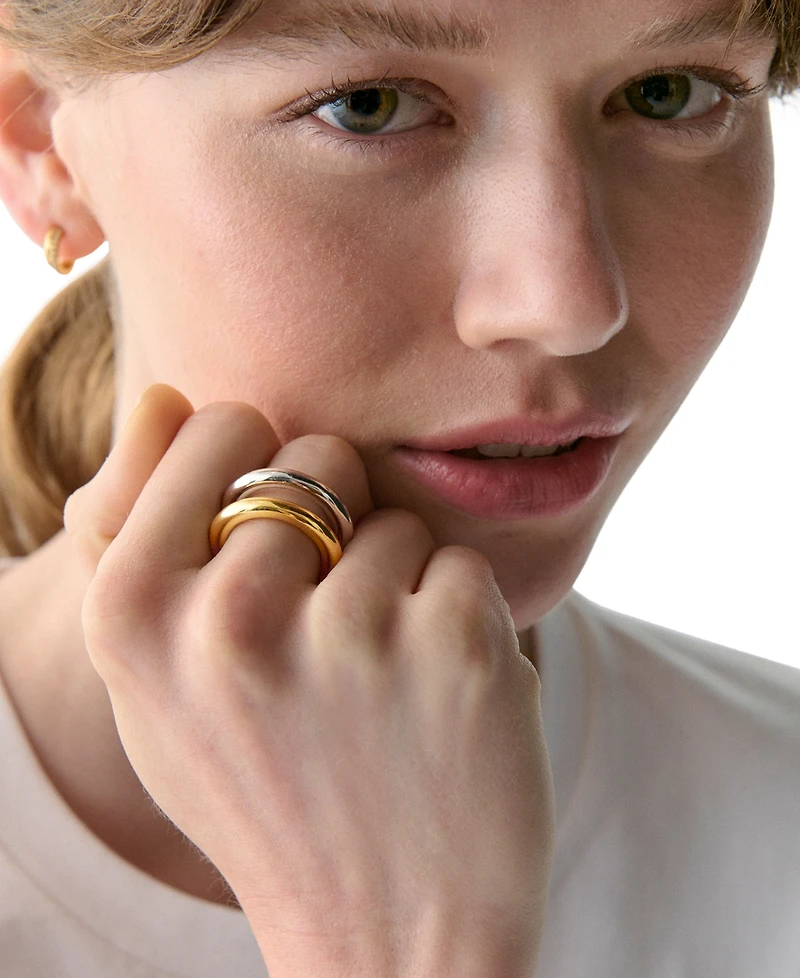 kate spade new york Two-Tone Interlock Ring