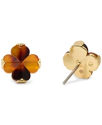 kate spade new york Cubic Zirconia Tortoise Flower Stud Earrings