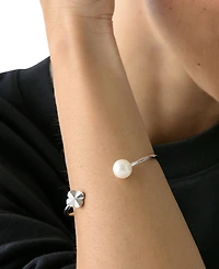 kate spade new york Imitation Pearl and Cubic Zirconia Flower Bracelet (also Gold-Tone)