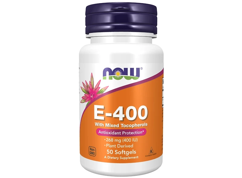 Now Foods Vitamin E-400 With Mixed Tocopherols, 100 Sofgels