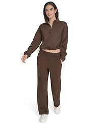 Calvin Klein Performance Women's High-Waist Straight-Leg Sweatpants