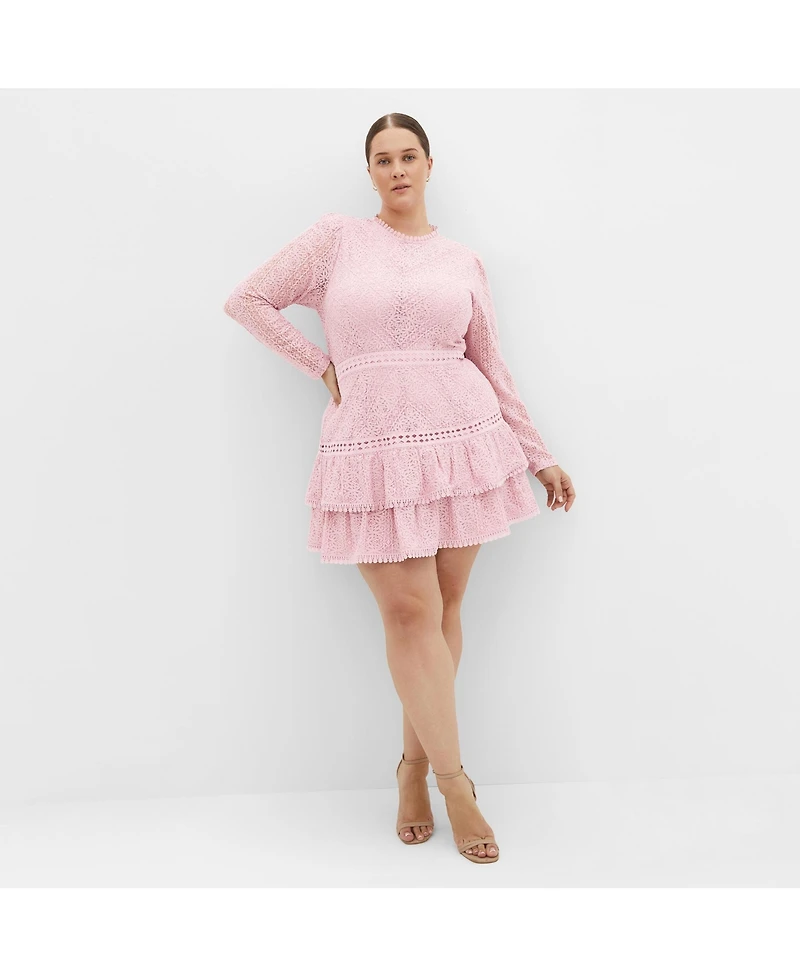 City Chic Women's Gabriella Lace Dress