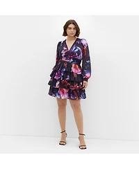 City Chic Women's Kailey Print Mini Dress