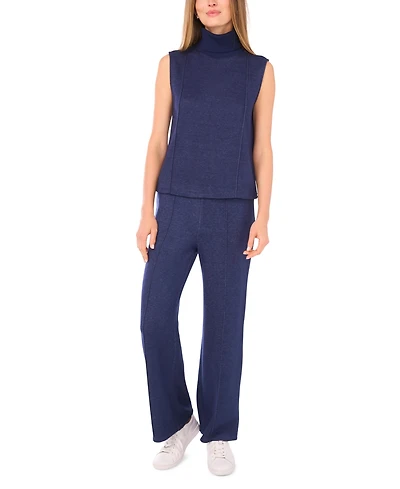 Vince Camuto Women's Knit Turtleneck Sleeveless Sweater
