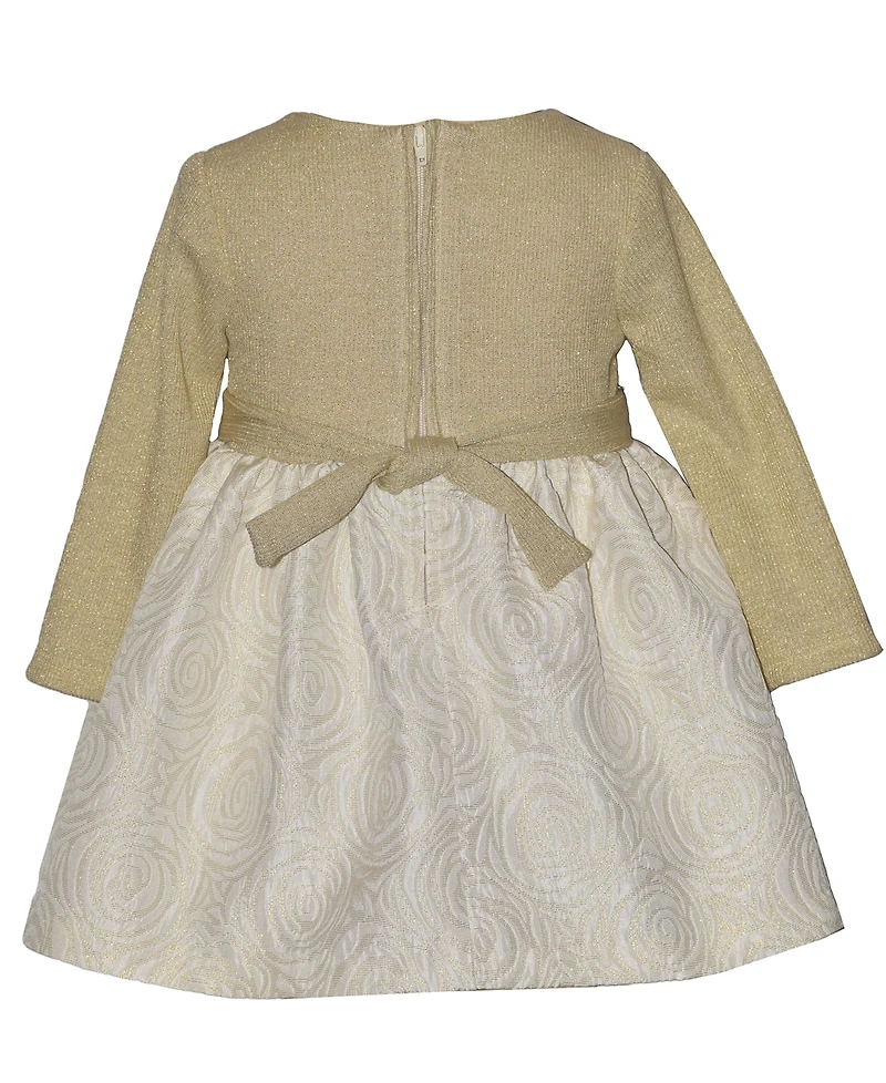 Bonnie Baby Girls 2 Piece Long Sleeves Ballerina Dress Set