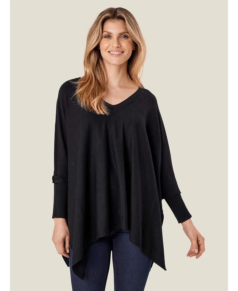 Masai Copenhagen Women's MaFosna Long Sleeve V-Neck Poncho