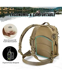 Fishing Backpack with Rod Holder