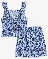 Epic Threads Girls' 5-20 Floral-Print Challis Top & Skirt, 2-Piece Set, Macy's Exclusive