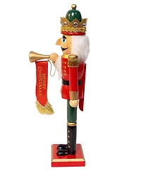 Kurt Adler charming 15-Inch Horn Nutcracker