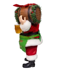 Kurt Adler 10.5-Inch Fabriche Beer Santa with Barrel