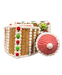 Kurt Adler 12-Inch Battery Operated Led Gingerbread Barn