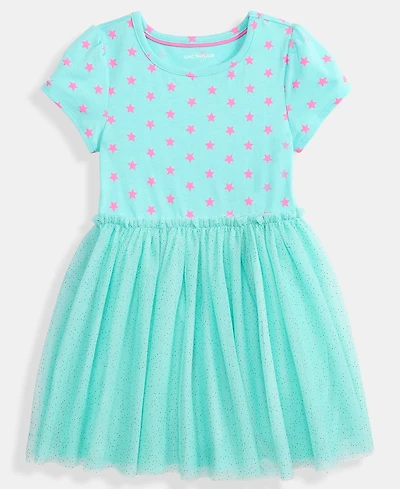 Epic Threads Girls Toddler 2T-4T Star-Print Short-Sleeve Tutu Dress, Macy's Exclusive