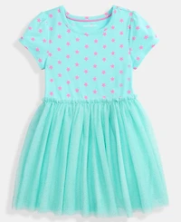 Epic Threads Girls Toddler 2T-4T Star-Print Short-Sleeve Tutu Dress, Macy's Exclusive