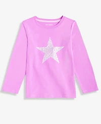 Epic Threads Girls Toddler 2T-4T Holographic Star Long-Sleeve T-Shirt, Macy's Exclusive