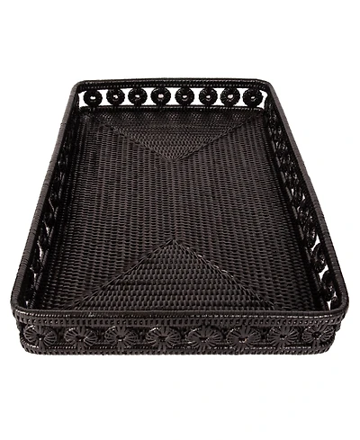 Artifacts Rattan Inna Design Rectangular Tray 21"