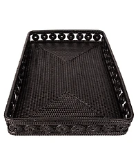Artifacts Rattan Inna Design Rectangular Tray 21"