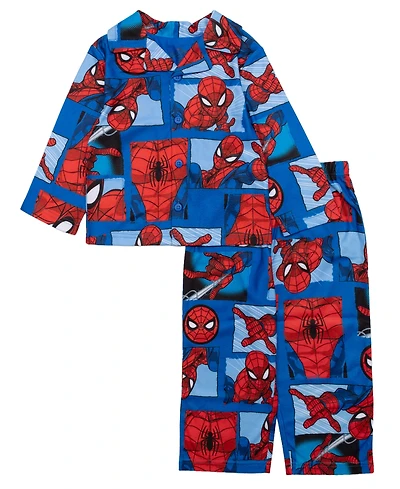 Spider-Man Boys Toddler 2T-4T 2-Piece Printed Shirt and Pants Pajama Set